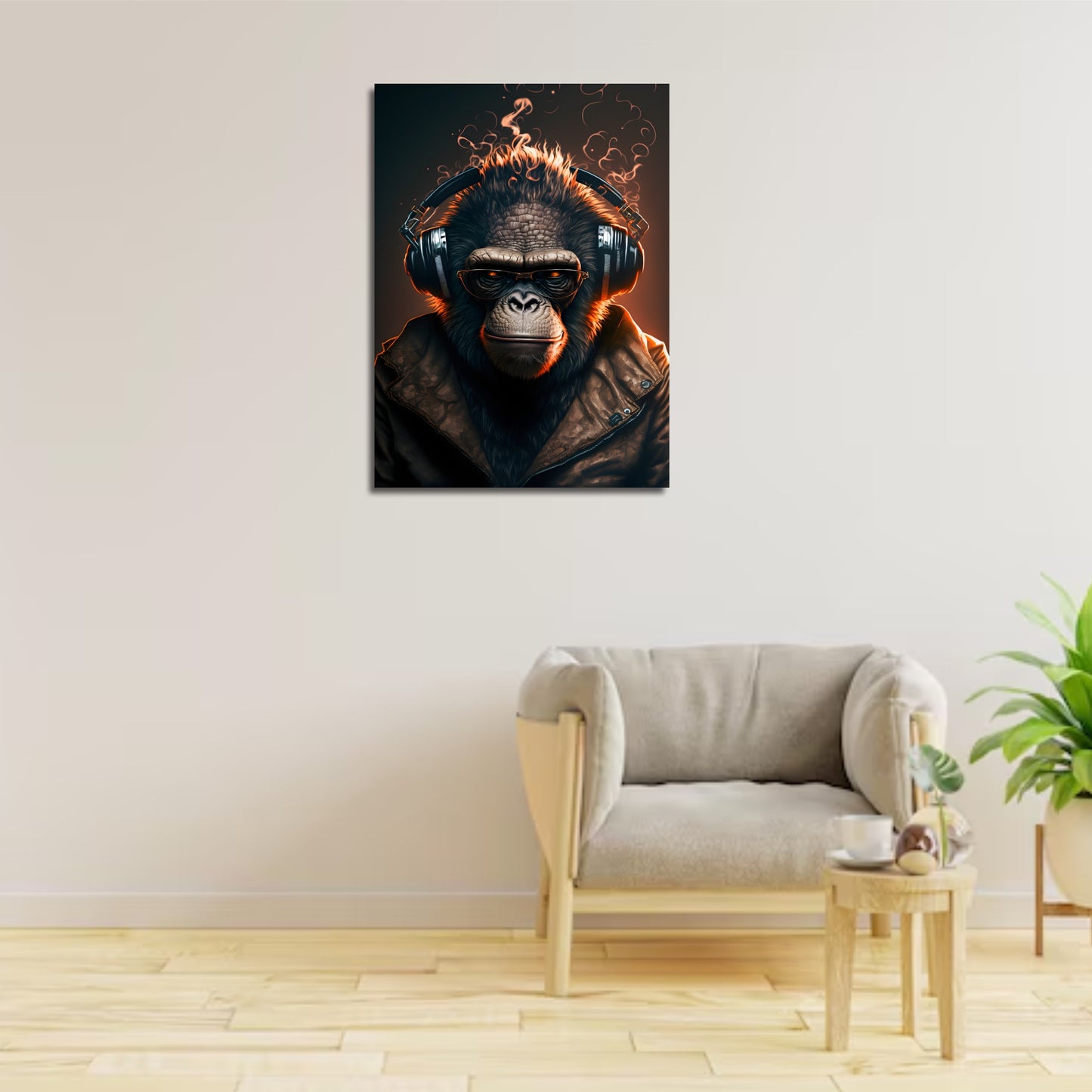 C. Mono con Audifonos Ref 215