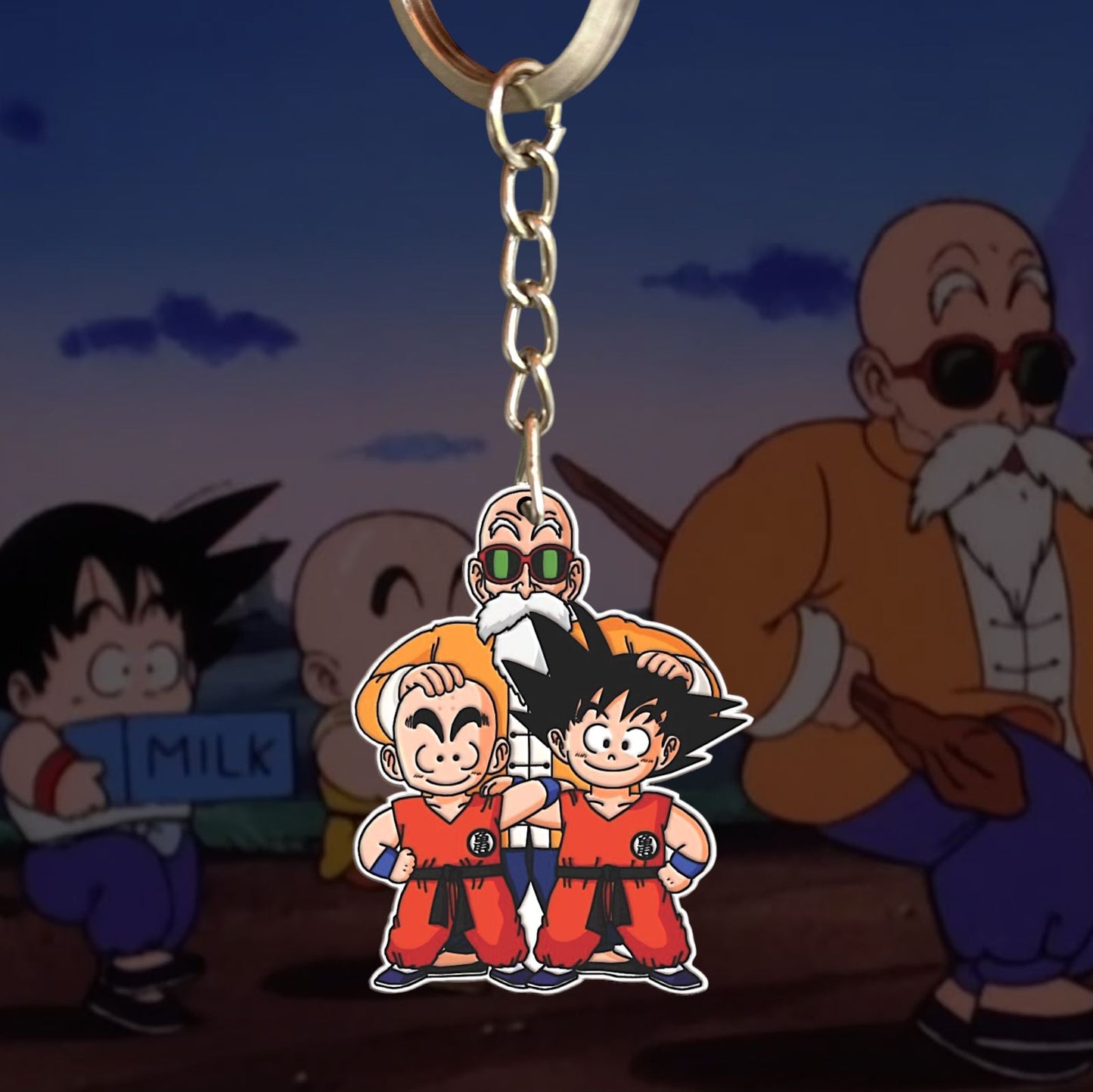 Llavero Maestro Roshi, Goku y krilin
