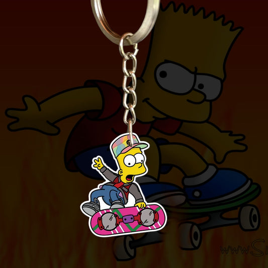 Llavero Bart en patineta | Los Simpson